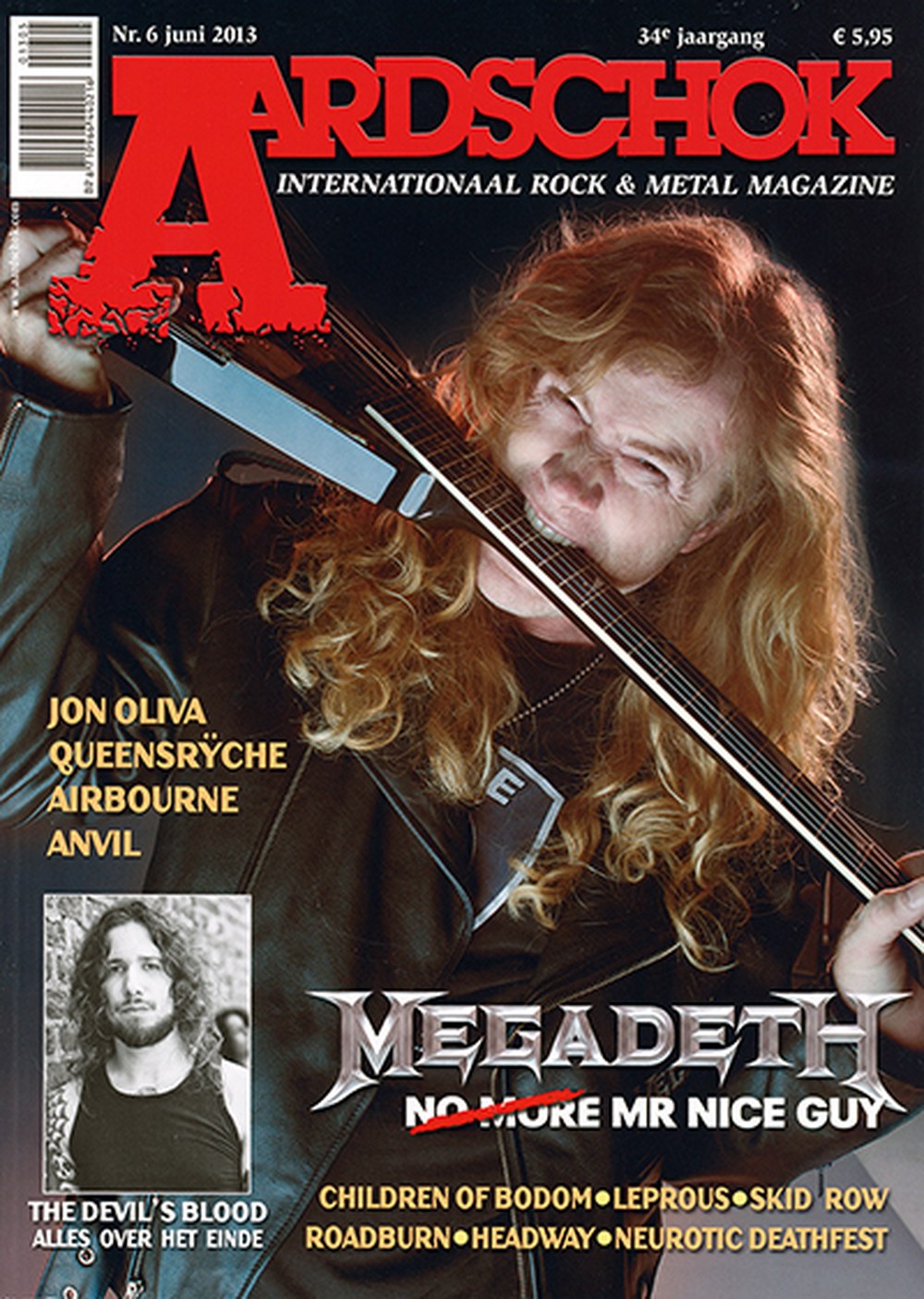 Aardschok Lehti Alankomaat 2013-06 – Dave Mustaine Jon Oliva Megadeth Queensrÿche Airbourne – Alkuperäinen painos