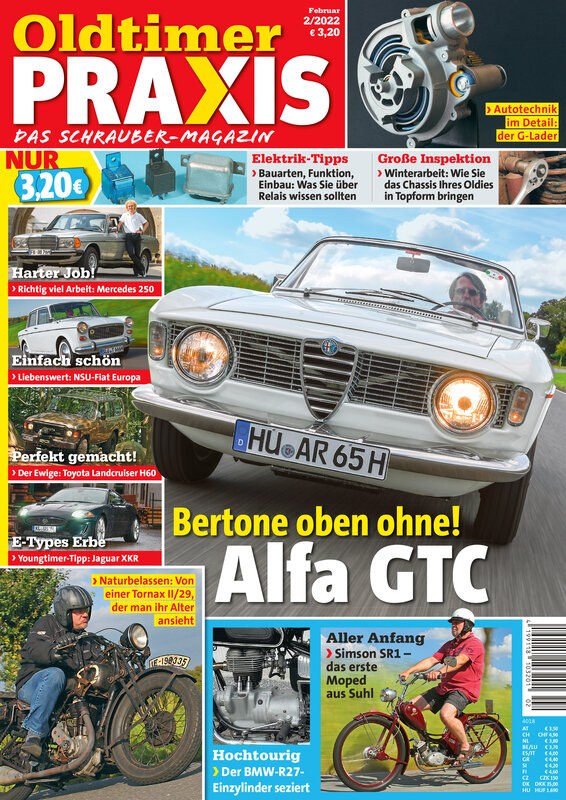 Oldtimer Praxis Lehti Saksa 2022-02 Alkuperäinen painos