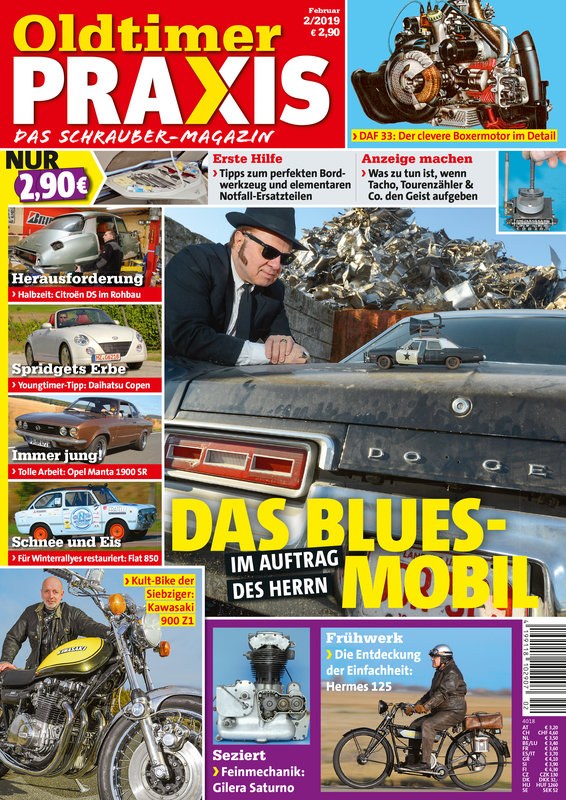 Oldtimer Praxis Magazine Germany 2019-02 Original Print Issue