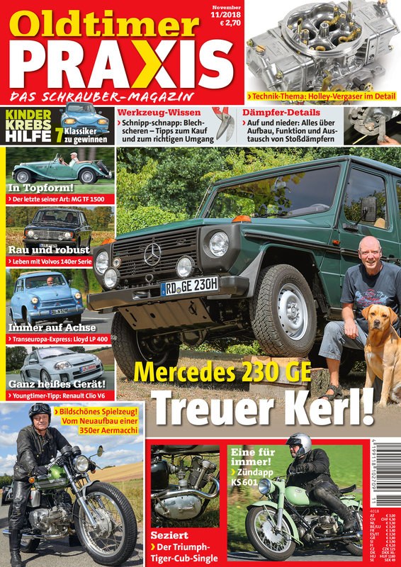 Oldtimer Praxis Magazine Germany 2018-11 Original Print Issue