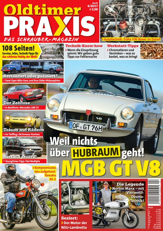 Oldtimer Praxis Tijdschrift Duitsland 2017-04 Originele uitgave