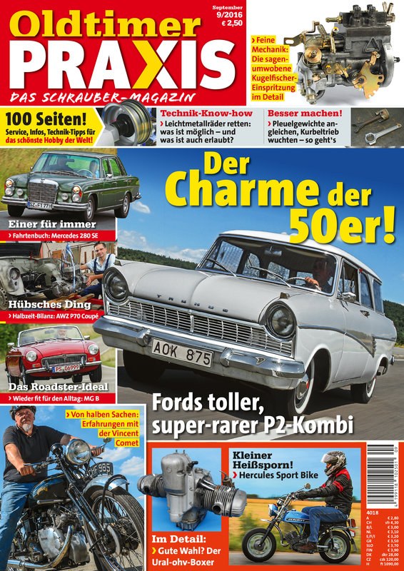 Oldtimer Praxis Revista Alemanha 2016-09 Edição original