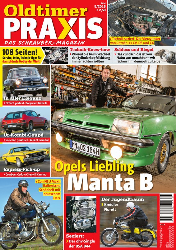 Oldtimer Praxis Revista Alemanha 2016-05 Edição original