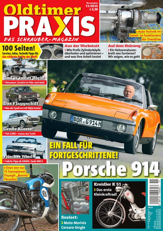 Oldtimer Praxis Magasin Tyskland 2015-11 Originalutgåva