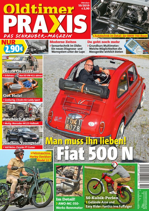 Oldtimer Praxis Magazin Deutschland 2012-08 Fiat 500 N Oldtimer VW 411