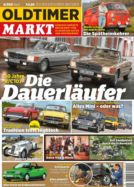 Oldtimer Praxis Magazin Deutschland 2012-03 Oldtimer Klassische Autos Mercedes-Benz R/C 107
