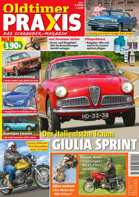 Oldtimer Praxis Magazin Deutschland 2011-11 Oldtimer Alfa Romeo Giulia Sprint BMW 02-Serie