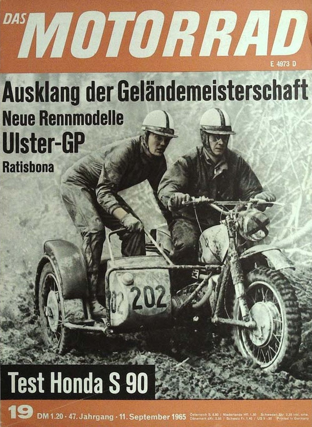 Motorrad Revista Alemania 1965-19 Edición original