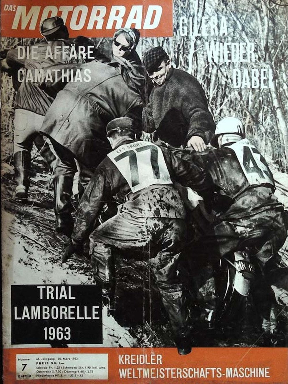 Motorrad Tijdschrift Duitsland 1963-07 Originele uitgave