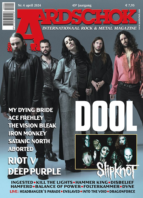 Aardschok Tijdschrift Nederland 2024-04 – Dool Slipknot My Dying Bride Ace Frehley The Vision Bleak – Originele uitgave