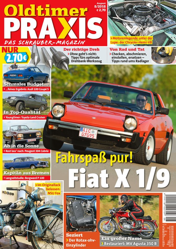 Oldtimer Praxis Tijdschrift Duitsland 2018-08 Originele uitgave