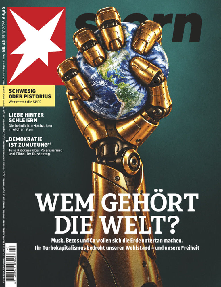Stern Magazine Germany 2026-42 – Elon Musk Jeff Bezos Julia Klöckner – Original Print Issue