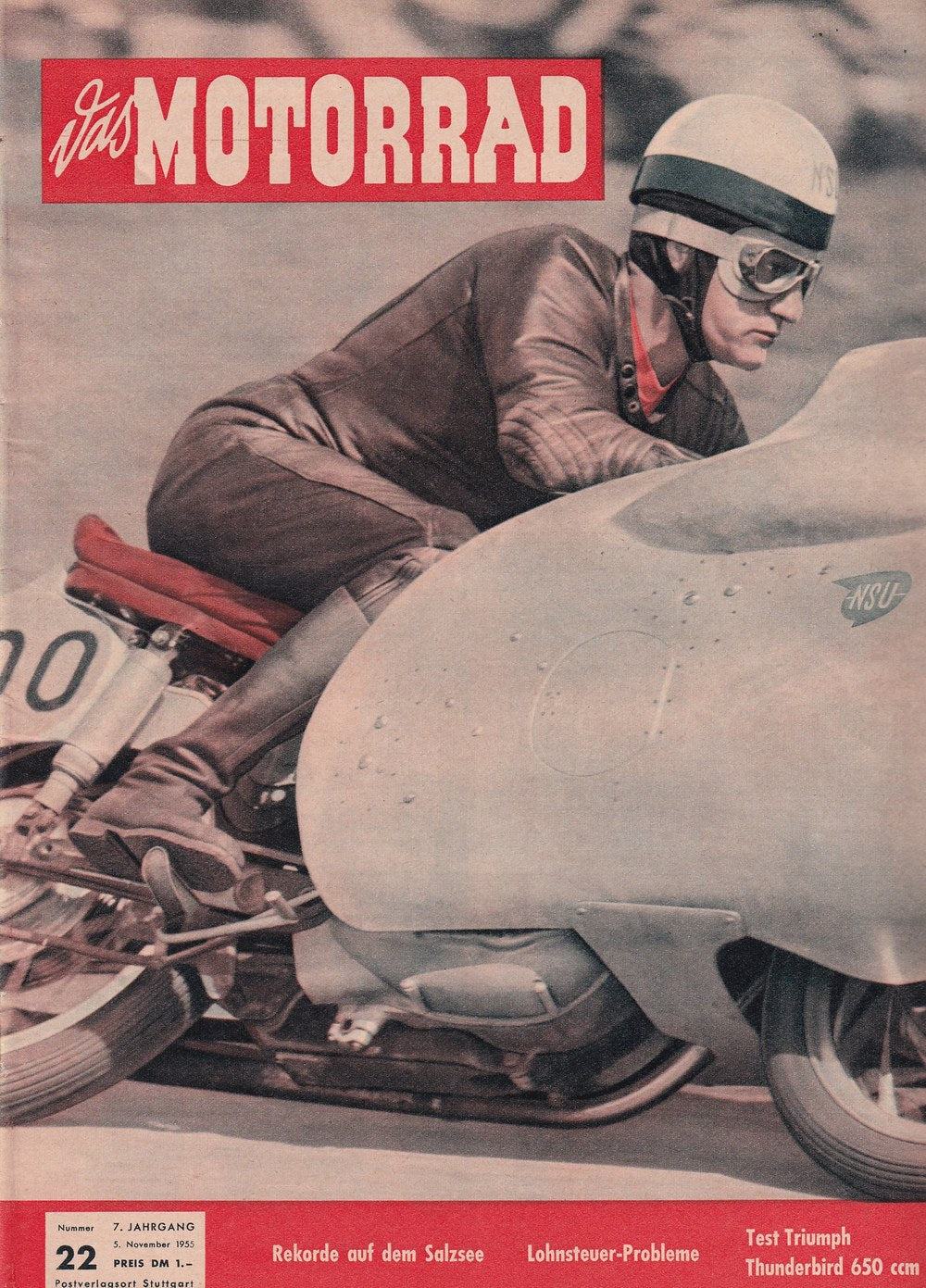 Motorrad Magasin Tyskland 1955-22 Originalutgåva