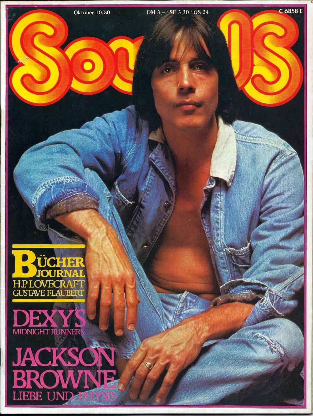 Sounds Magasin Tyskland 1980-10 – Jackson Browne H.P. Lovecraft Gustave Flaubert Dexys Midnight Runners – Originaludgave