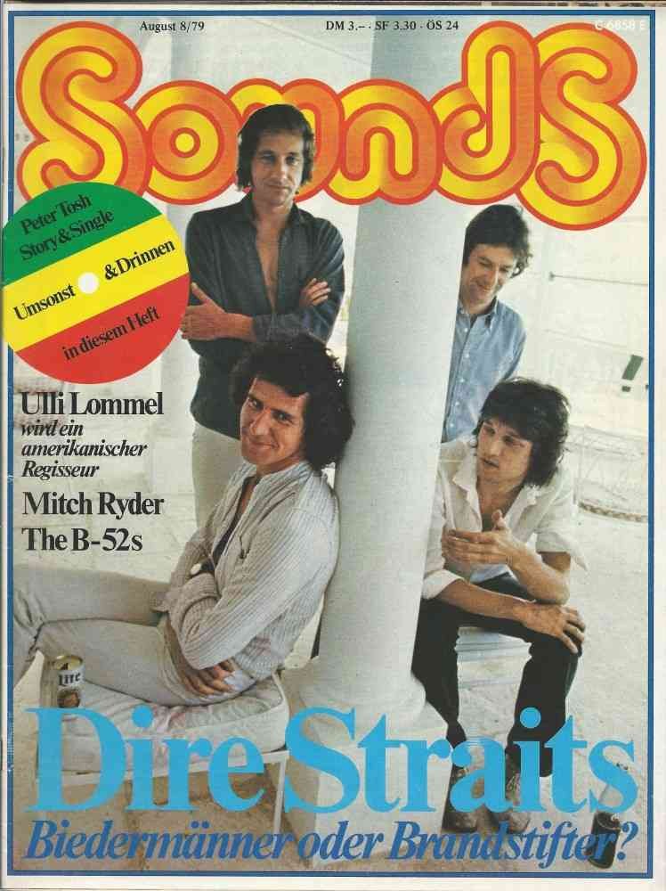 Sounds Rivista Germania 1979-08 – Dire Straits Ulli Lommel Peter Tosh Mitch Ryder The B-52s – Edizione originale