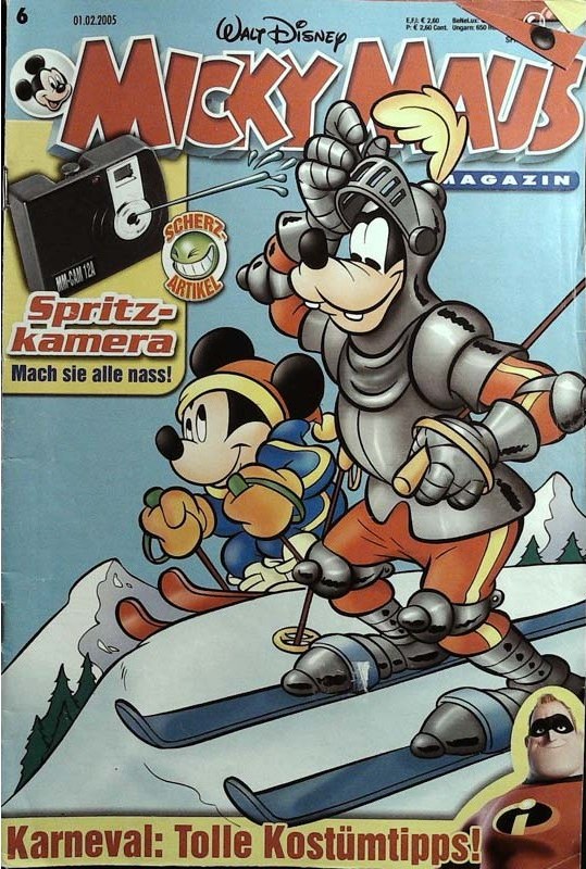 Micky Maus Rivista Germania 2005-06 – Micky Maus Goofy Mr. Incredible – Edizione originale