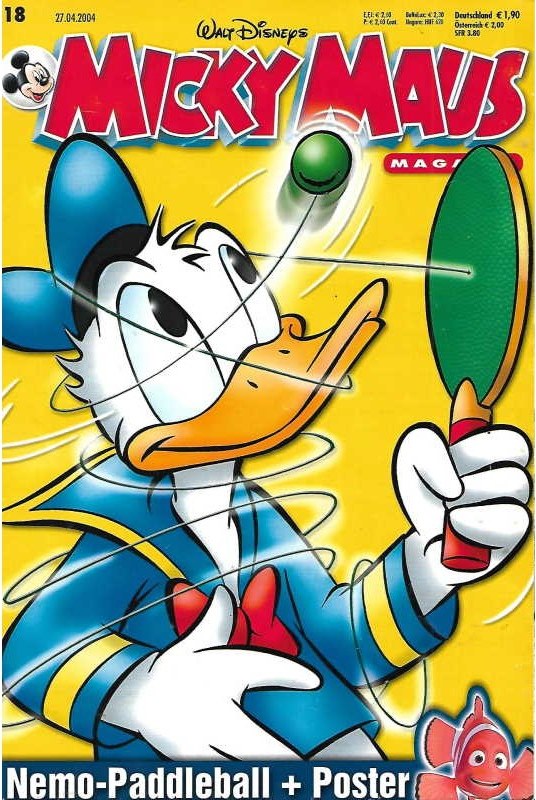 Micky Maus Magazine Germany 2004-18 – Donald Duck – Original Print Issue