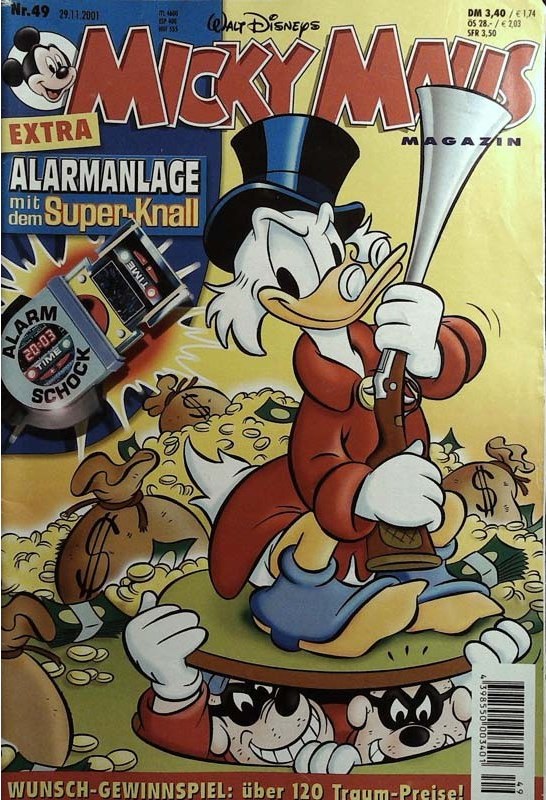 Micky Maus Rivista Germania 2001-49 – Dagobert Duck – Edizione originale