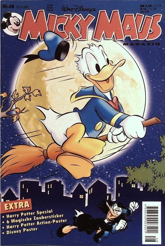 Micky Maus Revista Alemanha 2001-48 – Donald Duck Mickey Mouse – Edição original