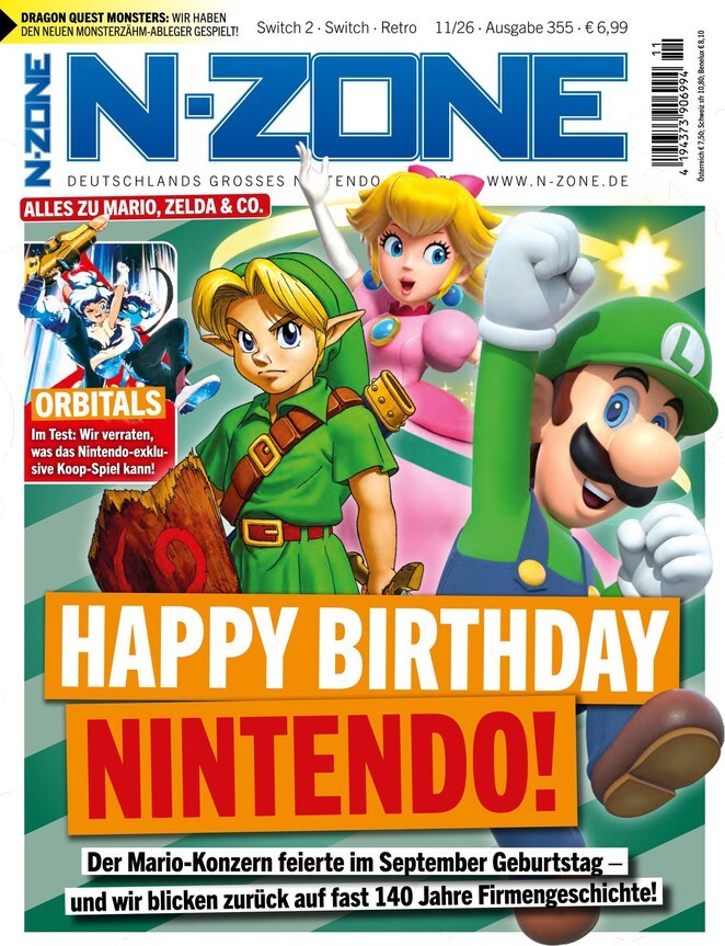 N-Zone Magazin Deutschland 2026-11 Link Princess Peach Luigi Mario
