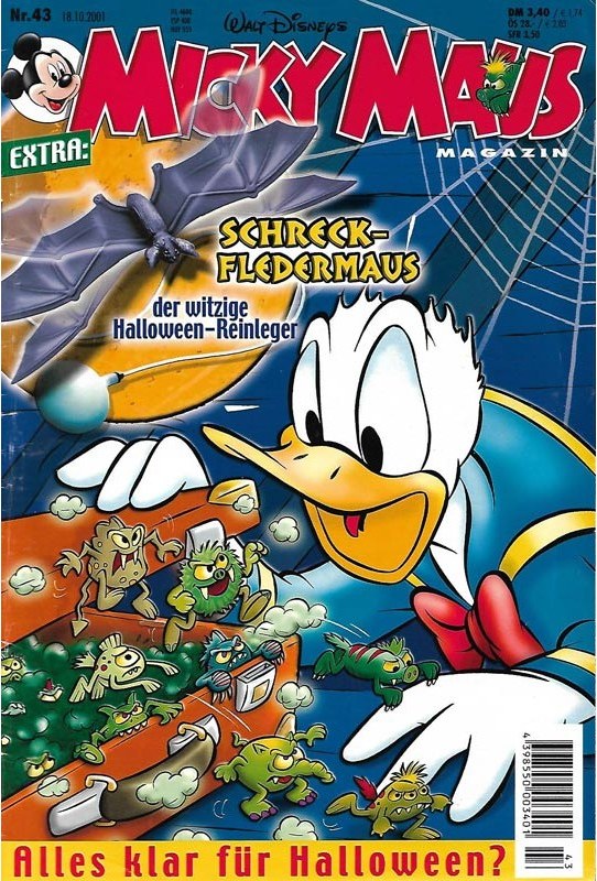 Micky Maus Lehti Saksa 2001-43 – Donald Duck Micky Maus – Alkuperäinen painos