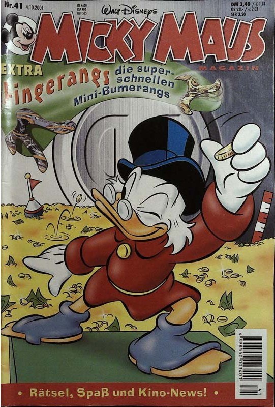 Micky Maus Magazine Allemagne 2001-41 – Dagobert Duck – Édition originale