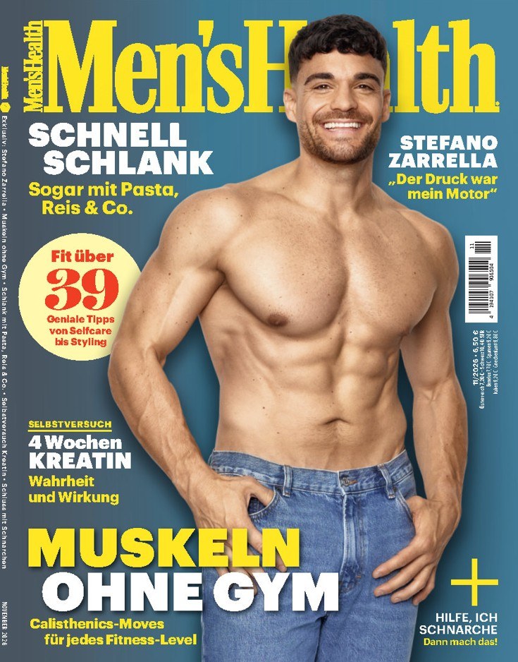 Mens Health Tijdschrift Duitsland 2026-11 – Stefano Zarrella – Originele uitgave
