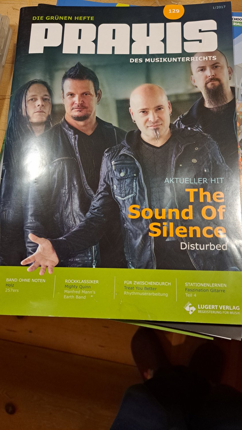 Praxis Des Musikunterrichts Rivista Germania 2017-01 – David Draiman Dan Donegan Mike Wengren John Moyer Disturbed – Edizione originale