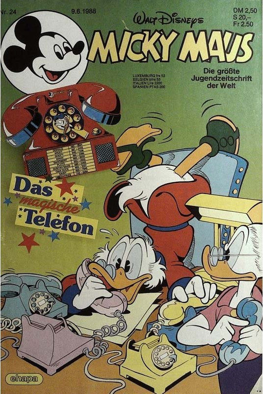 Micky Maus Tijdschrift Duitsland 1988-24 – Donald Duck Dagobert Duck – Originele uitgave