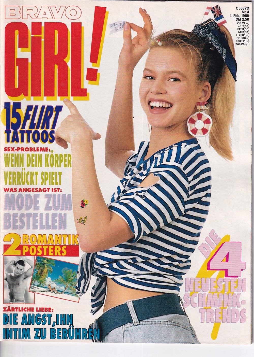 Bravo Girl Revista Alemania 1989-04 Edición original