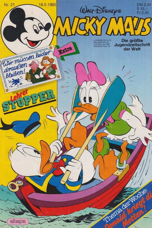 Micky Maus Tijdschrift Duitsland 1985-21 – Donald Duck Daisy Duck – Originele uitgave