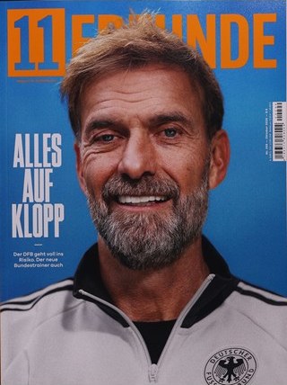 11 Freunde Lehti Saksa 2026 Jürgen Klopp Alkuperäinen painos