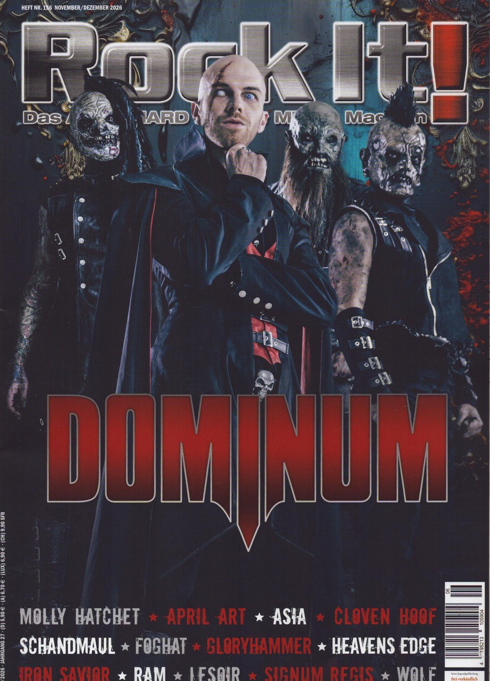 Rock It Magazin Deutschland 2026-06 Dominum Molly Hatchet April Art Asia Cloven Hoof