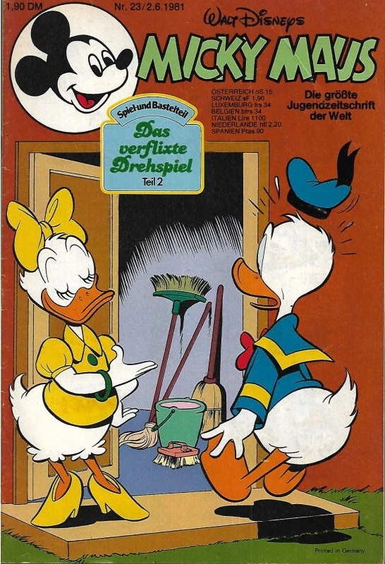 Micky Maus Magasin Tyskland 1981-23 – Mickey Mouse Donald Duck Daisy Duck – Originalutgåva
