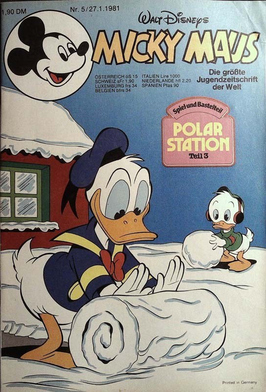 Micky Maus Magazine Allemagne 1981-05 – Donald Duck – Édition originale