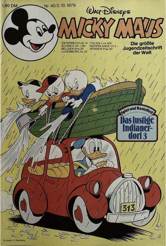 Micky Maus Tijdschrift Duitsland 1979-40 – Donald Duck Huey Duck Dewey Duck Louie Duck – Originele uitgave