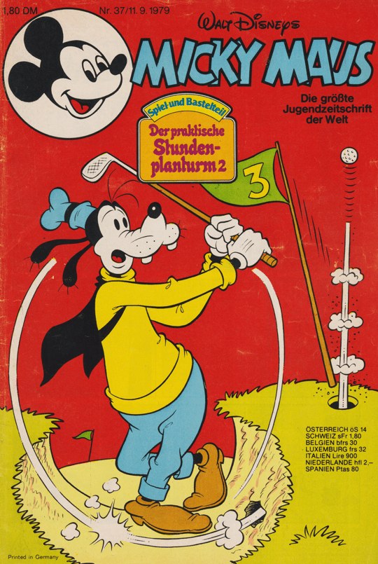 Micky Maus Revista Alemanha 1979-37 – Goofy Micky Maus – Edição original