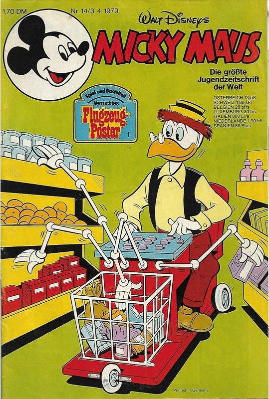 Micky Maus Rivista Germania 1979-14 – Mickey Mouse Donald Duck – Edizione originale