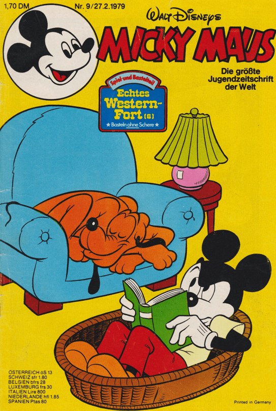 Micky Maus Magazine Allemagne 1979-09 – Micky Maus Pluto – Édition originale