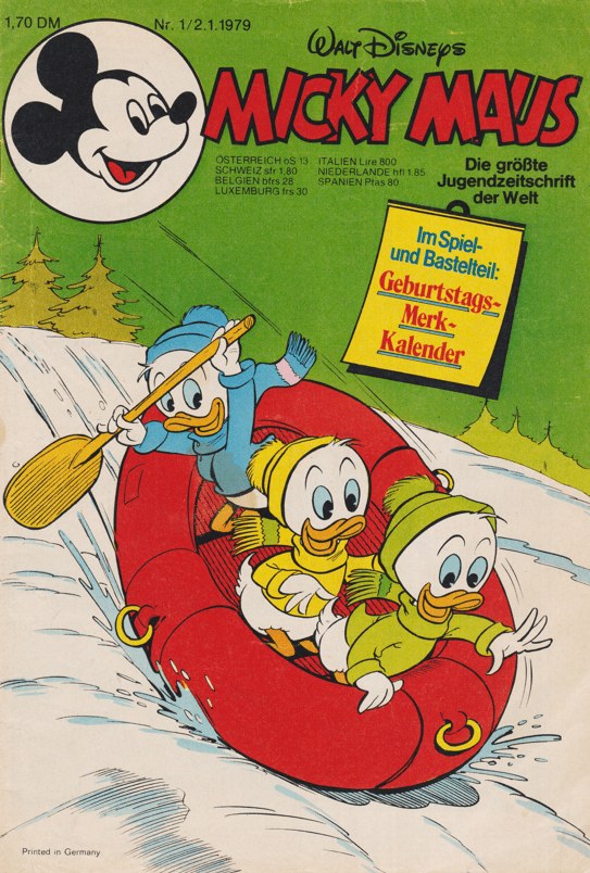 Micky Maus Revista Alemanha 1979-01 – Donald Duck Tick Trick – Edição original