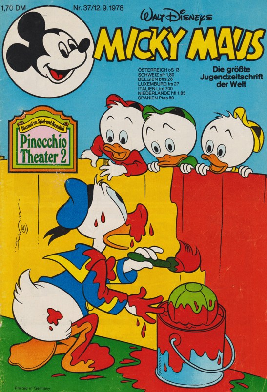 Micky Maus Magazine Allemagne 1978-37 – Donald Duck Huey Dewey Louie – Édition originale