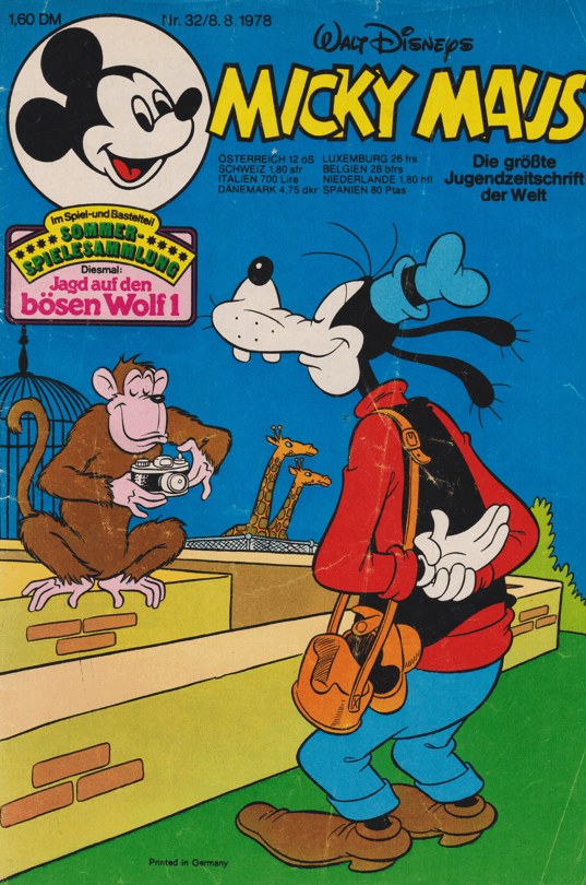 Micky Maus Magasin Tyskland 1978-32 – Goofy Micky Maus – Originalutgåva