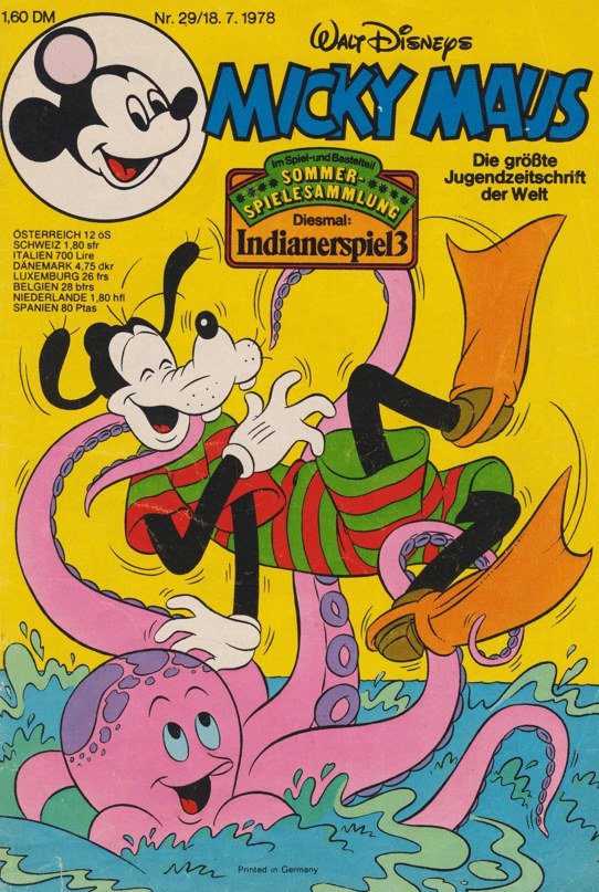 Micky Maus Lehti Saksa 1978-29 – Goofy – Alkuperäinen painos