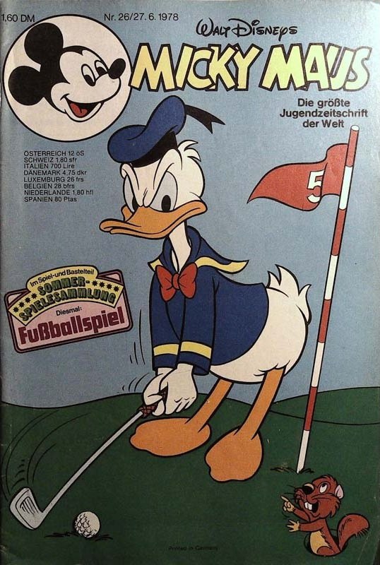 Micky Maus Tijdschrift Duitsland 1978-26 – Donald Duck Mickey Mouse – Originele uitgave