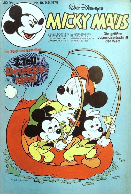 Micky Maus Lehti Saksa 1978-19 – Micky Maus – Alkuperäinen painos
