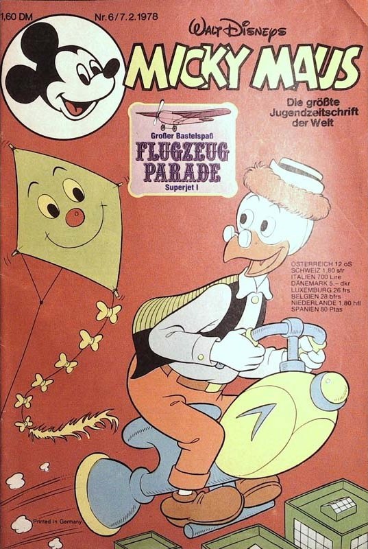 Micky Maus Lehti Saksa 1978-06 – Donald Duck Micky Maus – Alkuperäinen painos