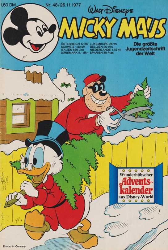 Micky Maus Tijdschrift Duitsland 1977-48 – Donald Duck Humphrey Der Bär – Originele uitgave