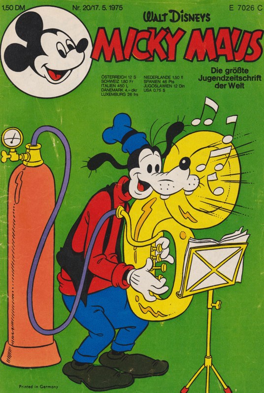 Micky Maus Magazine Germany 1975-20 – Goofy – Original Print Issue