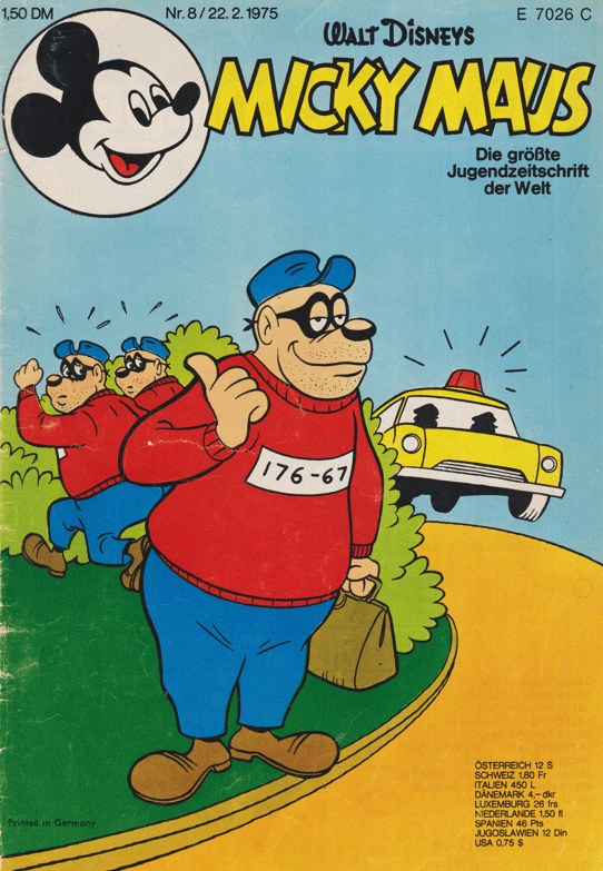 Micky Maus Rivista Germania 1975-08 – Mickey Mouse Panzerknacker – Edizione originale