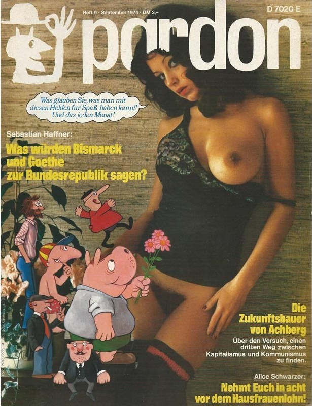 Pardon Tijdschrift Duitsland 1974-09 – Sebastian Haffner Alice Schwarzer – Originele uitgave
